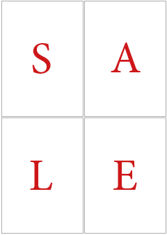 Letter poster set SALE