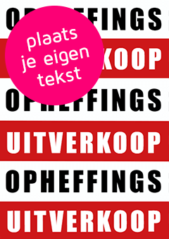 Poster eigen tekst 007