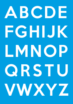 abc-poster-003 Poster met alle letter uit het alfabet van A t/m Z