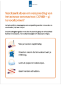 voorzorgsmaatregelen poster corona virus preventie poster