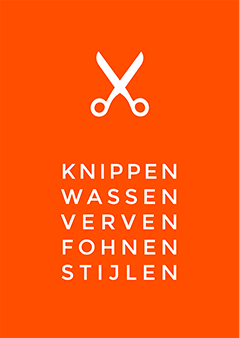 Poster voor een kapsalon