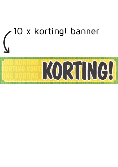 kortingbanner