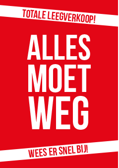 alles moet weg raambiljet