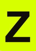 Raamposter letter Z