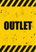 outlet sale poster