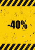 -40% outlet poster