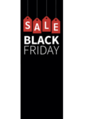 Black Friday banner voor retail etalages