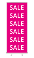 sale roll-up banner