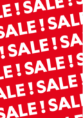 Sale! Sale! Sale! poster met tekst