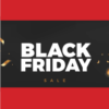 sale poster met tekst black friday sale
