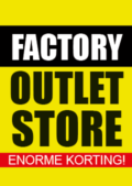 factory outlet poster