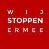 Wij stoppen Ermee raamposter