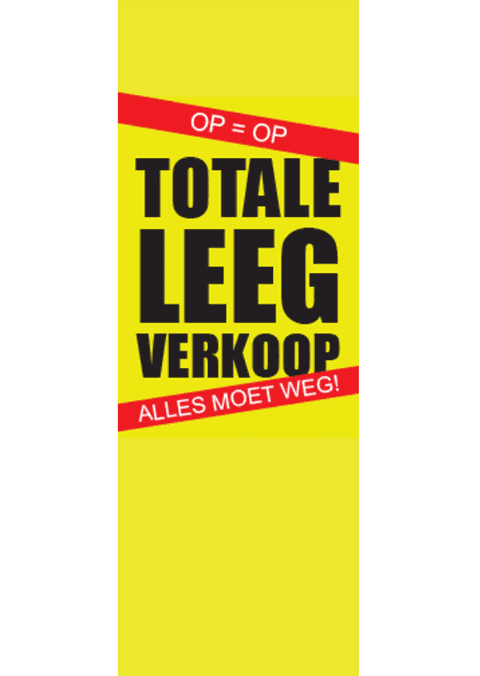 totale leegverkoop sale banner 022