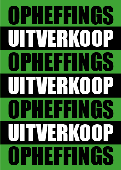 Groene Uitverkoop Raambiljetten bestellen