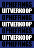 Raamposter Opheffing winkelraam